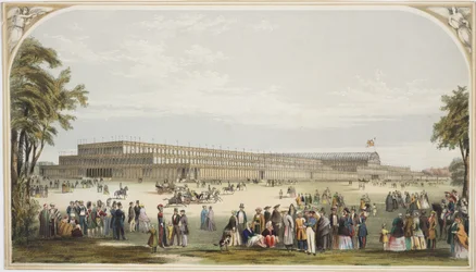 Udsigt over Crystal Palace, Hyde Park, 1851